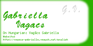 gabriella vagacs business card