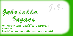 gabriella vagacs business card